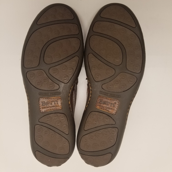 Born Mens Size 9.5M H04837 Penny Loafer Brown Leather Driving Shoe Moccasin - Picture 8 of 10